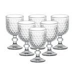 Набір келихів для вина 6 штук скляні HP4152