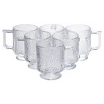 Набір чашок 6 шт для чаю та кави Goblet по 300 (мл) кружки скляні HP-19-L8