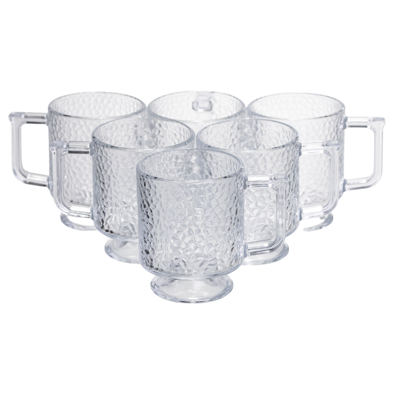 nabor_chashek_6_sht_dlya_chaya_i_kofe_goblet_po_300_ml_kruzhki_steklyannye-1 Набір чашок 6 шт для чаю та кави Goblet по 300 (мл) кружки скляні HP-19-L8 - Зображення 1