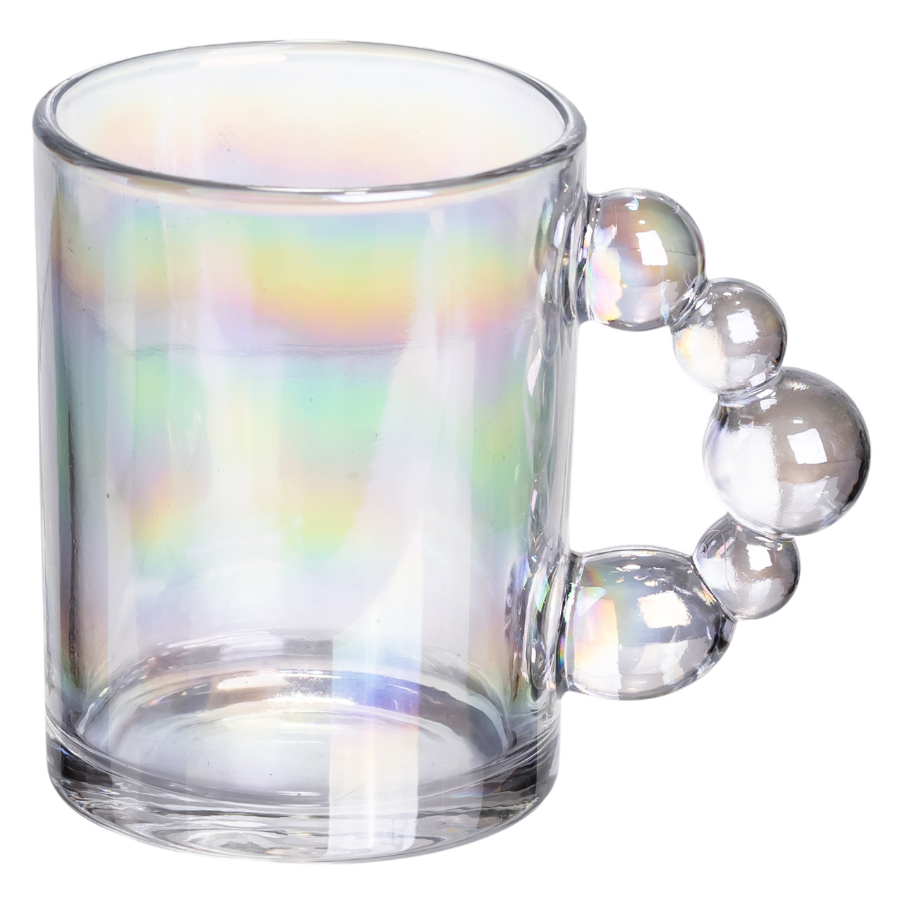 Набір чашок 6 шт для чаю та кави по 350 (мл) кружки скляні rainbow HP-19-ZD-4 - Зображення 2