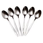 Набір чайних ложок 6 штук ложки для чаю з нержавіючої сталі 14 (см) Срібло HP-8-29