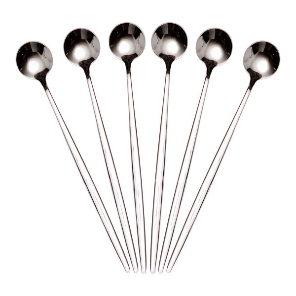 Набір десертних ложок 6 штук нержавіючої сталі 20.5 (см) Срібло HP-8-32