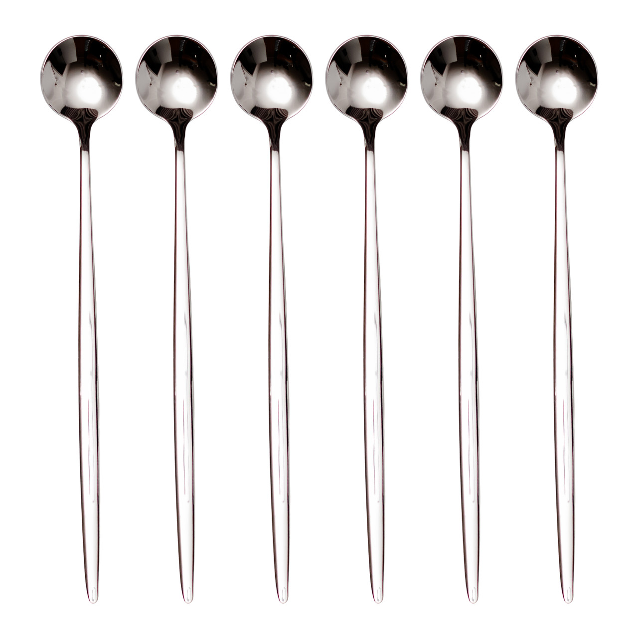 Набір десертних ложок 6 штук нержавіючої сталі 20.5 (см) Срібло HP-8-32 - Зображення 2