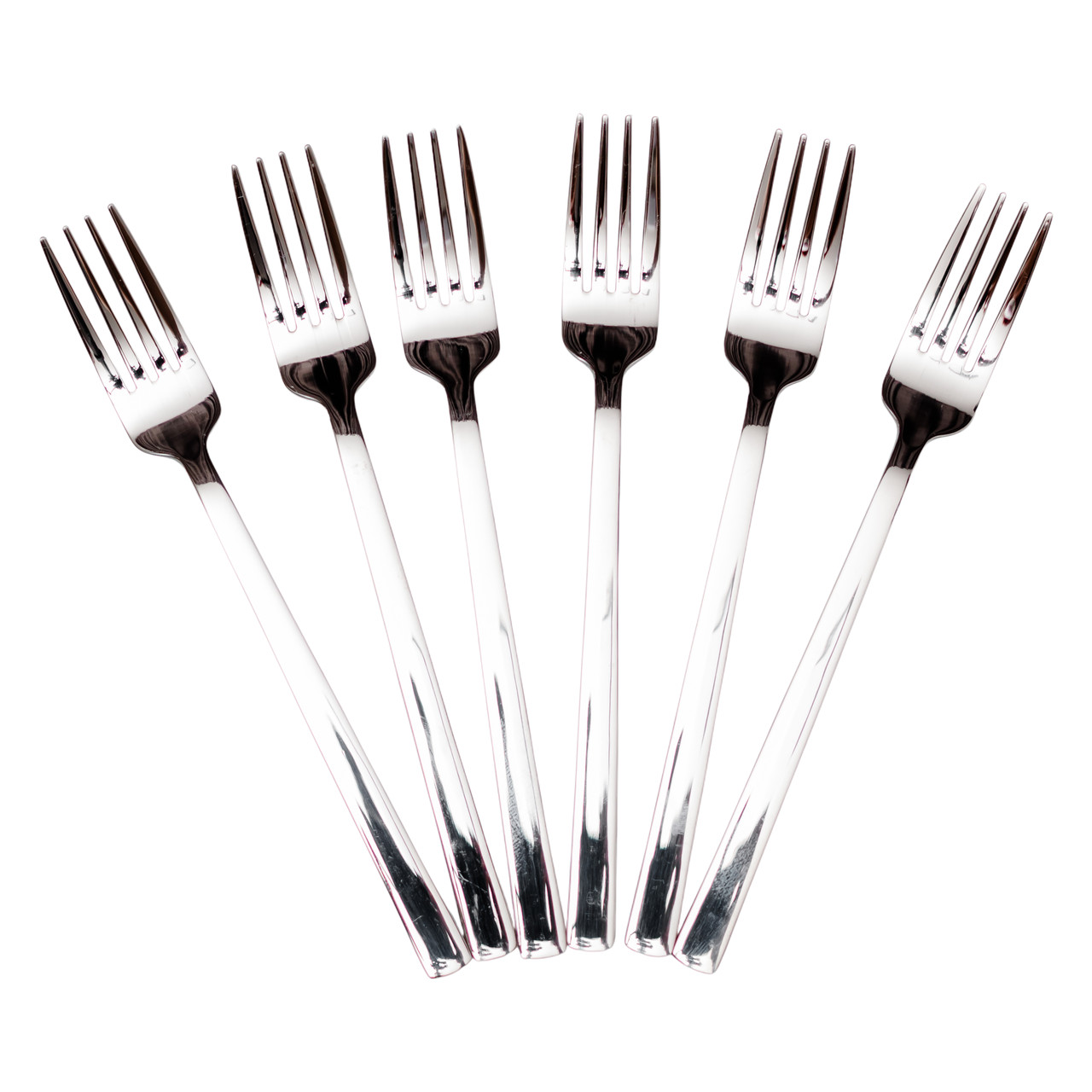 Набір десертних виделок 6 предметів 16 (см) Срібло HP-8-25 - Зображення 1