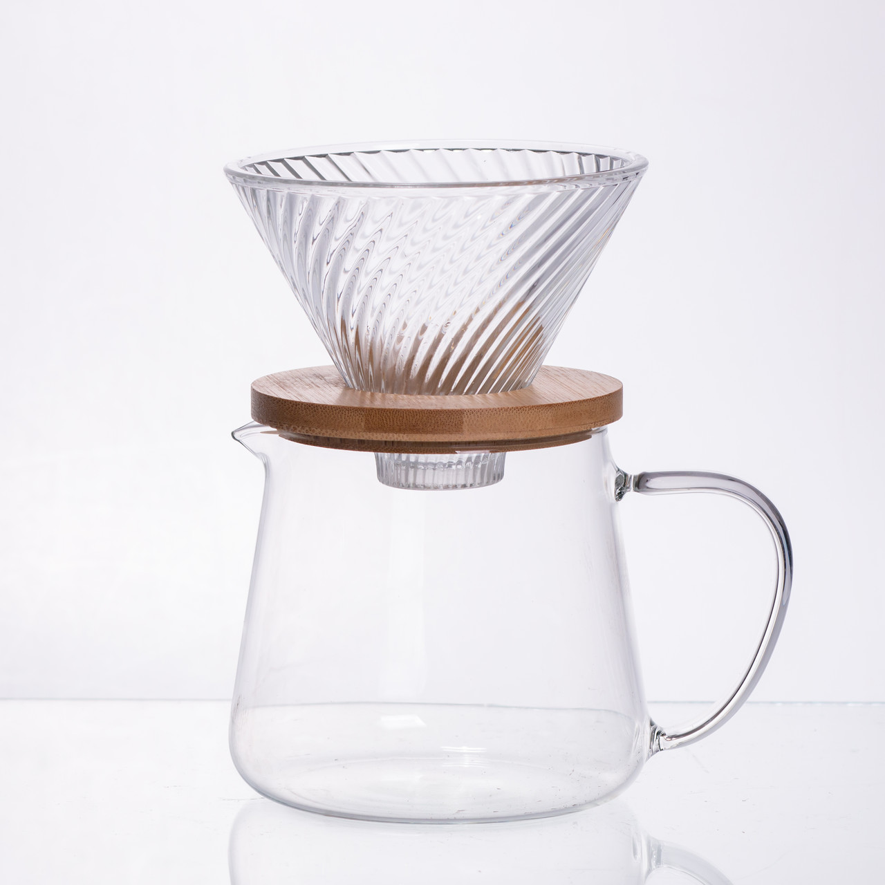 nabor_dlya_kofe_steklyannyy_zavarnik_i_purover_600_ml-1 Набір для кави скляний заварник та пуровер 600 мл 64486-29 - Зображення 1