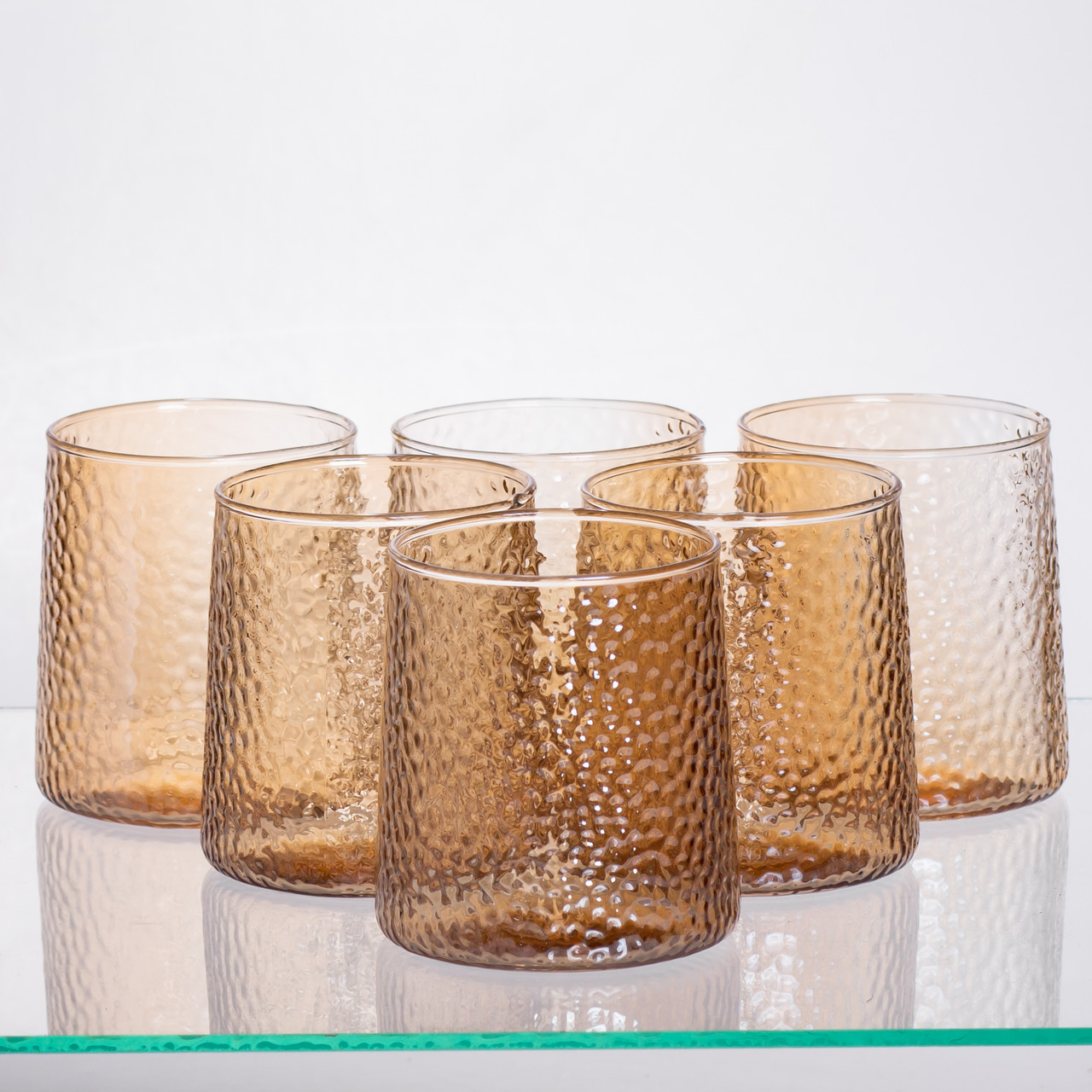 Набір для напоїв графин з бамбуковою кришкою та 6 склянок, коричневий 64486-36 - Зображення 2