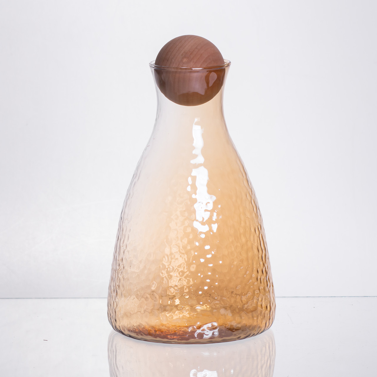 Набір для напоїв графин з бамбуковою кришкою та 6 склянок, коричневий 64486-36 - Зображення 3