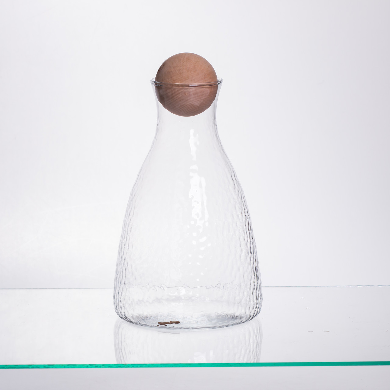 Набір для напоїв графин з бамбуковою кришкою та 6 склянок, прозорий 64486-37 - Зображення 2