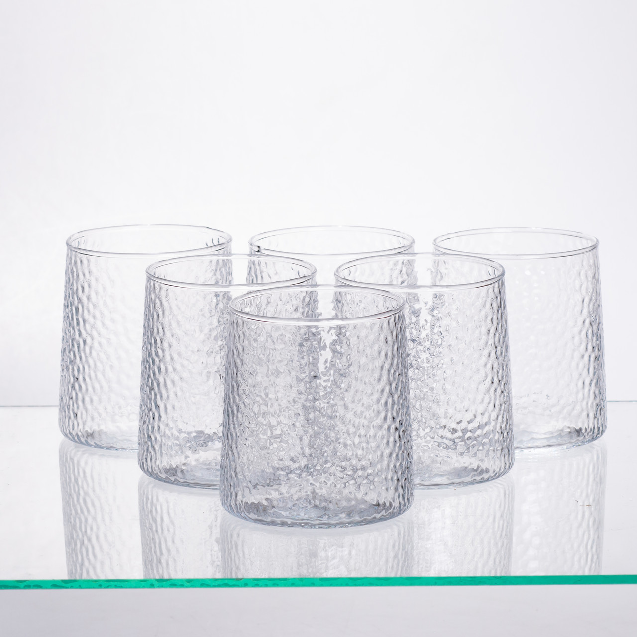 Набір для напоїв графин з бамбуковою кришкою та 6 склянок, прозорий 64486-37 - Зображення 4