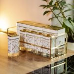 Набір для приправ та спецій на підставці 8 штук з кришками Білий HP-1365 - Зображення 5