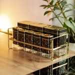 Набір для приправ та спецій на підставці 8 штук з кришками Чорний HP-1364 - Зображення 5