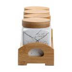 Набір для сипучих продуктів 4 штуки по 300 мл на бамбуковій підставці HP1210 - Зображення 5