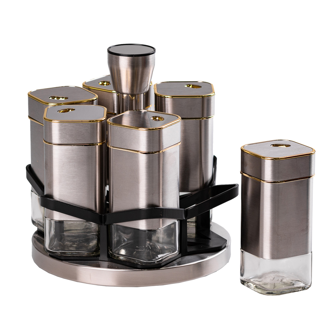 Набір для спецій на підставці 6 предмети по 120 мл HP531T1025J - Зображення 3