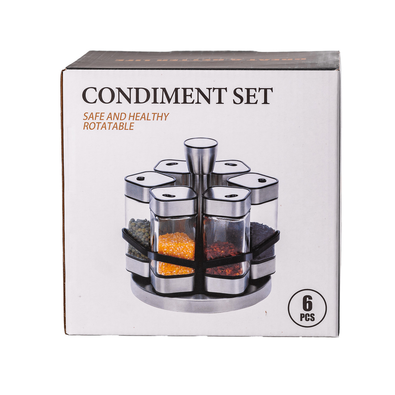 Набір для спецій на підставці 6 предмети по 120 мл HP531T1025J - Зображення 4