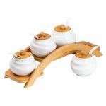 Набір для спецій 4 шт по 200 мл із кришками та ложками HP-1200 - Зображення 4