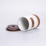 Набір порцелянових банок для сипучих 3 шт по 800 мл з кришками Бежевий HP-26-1BE - Зображення 5