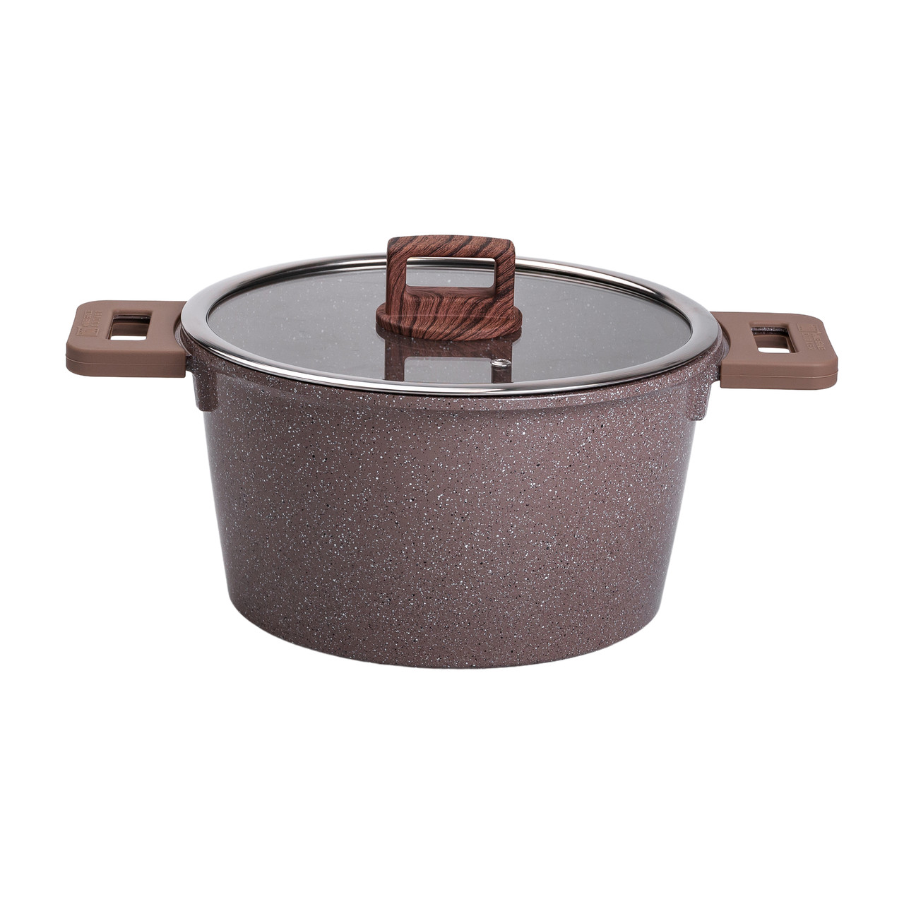 Набір посуду алюміній з товстим дном MGC з лопаткою, ополоником і пензликом кавовий HP-4-406CO - Зображення 2