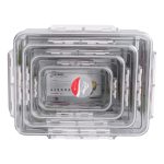 Набір контейнерів для їжі 0.7/1.7/3.3/5.7 л 4 шт з кришками на засувках HP-27-5 - Зображення 5