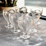 Набір креманок на ніжці 6 шт креманки скляні для десертів, морозива, желе набір 180 мл HP-YH-64 - Зображення 5