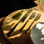 Набір приладів для подачі торта 4 предмети з нержавіючої сталі Золотистий HP-20-53 - Зображення 5