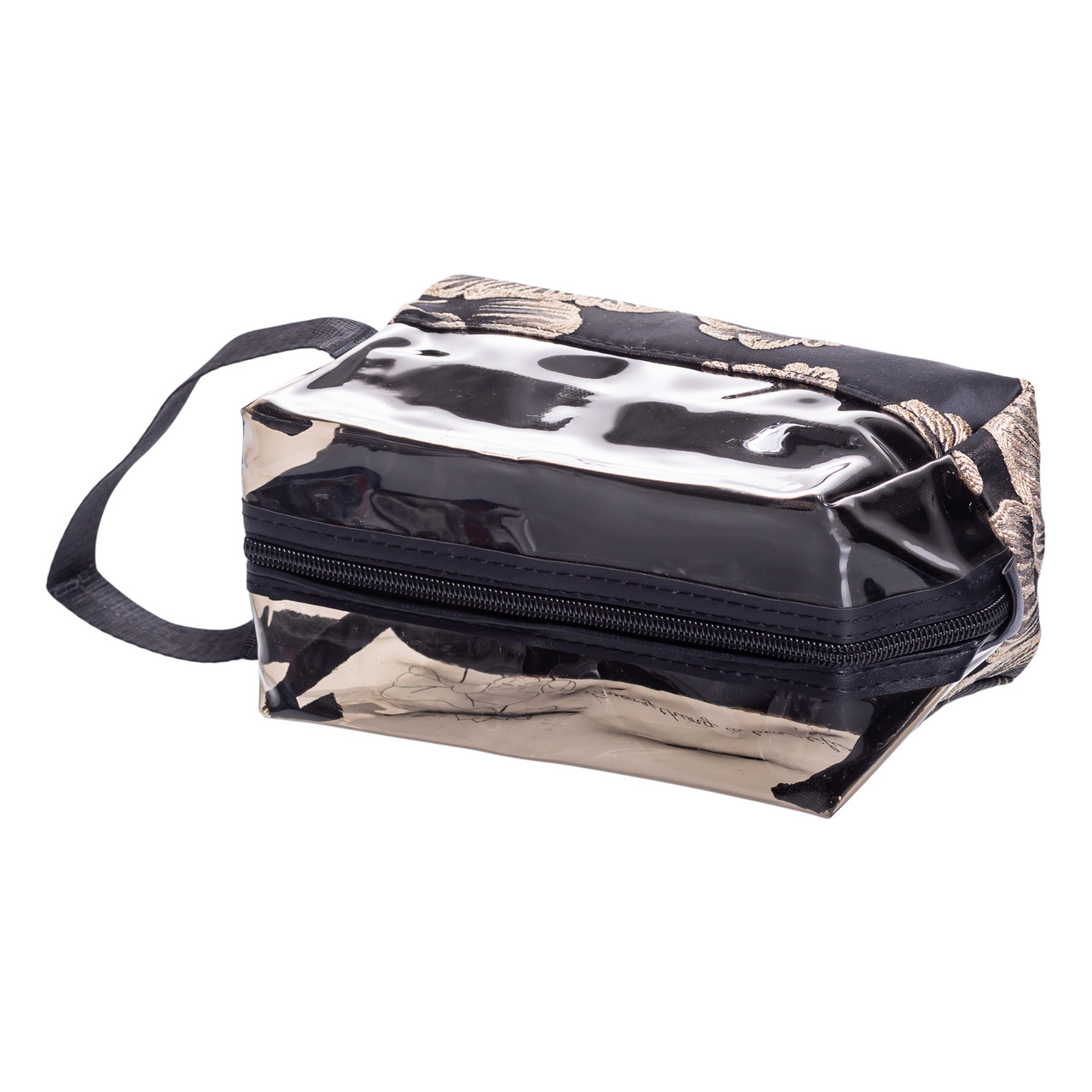 Набір прозорих жіночих косметичок 2 (шт) Чорний HP-16-1KB - Зображення 4