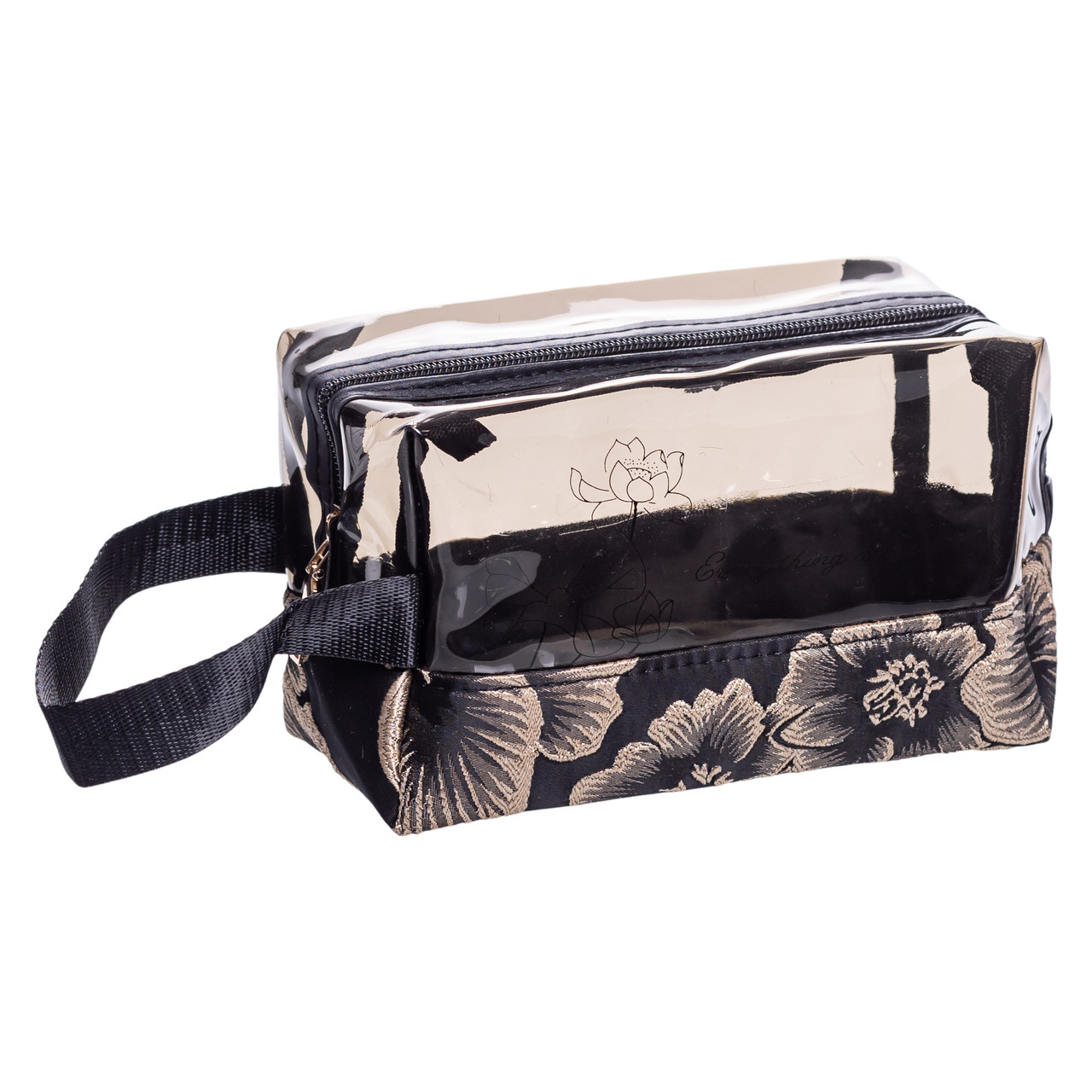 Набір прозорих жіночих косметичок 2 (шт) Чорний HP-16-1KB - Зображення 6