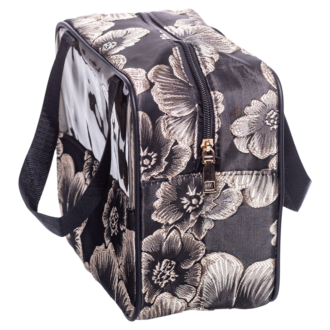 Набір прозорих жіночих косметичок 2 (шт) Чорний HP-16-1KB - Зображення 8