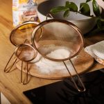 Набір ситечок 3 штуки для борошна і круп з нержавіючої сталі Мідний HP-19-22 - Зображення 5