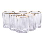 Набір із шести склянок об'ємом 300 мл для лимонаду, соку та коктейлів HP-16-16