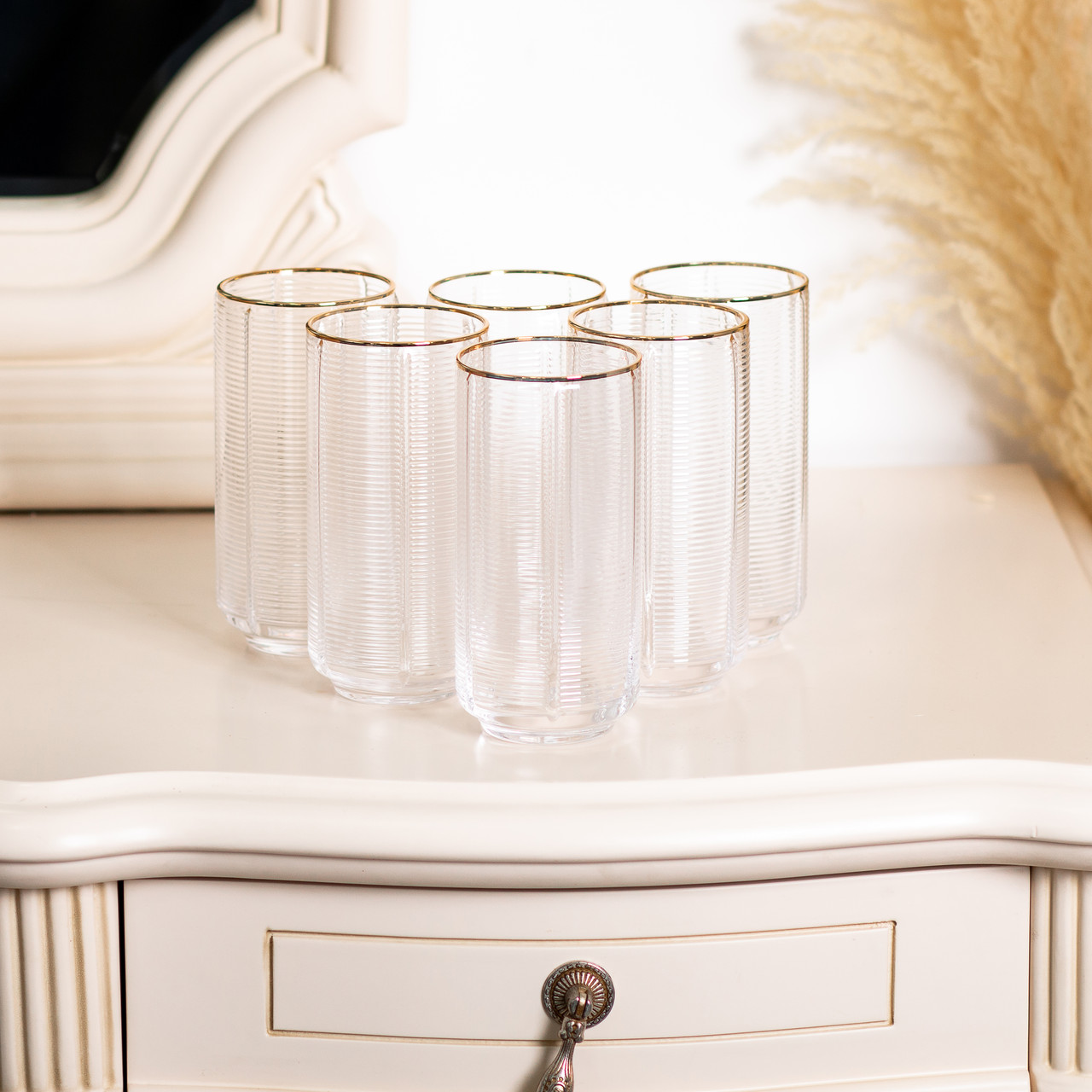 Набір з 6 склянок, 400 мл, для лимонаду, води, соку та коктейлів HP-16-12 - Зображення 3