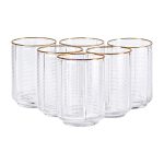 Набір з 6 склянок, 450 мл, для лимонаду, води, соку та коктейлів HP-16-11