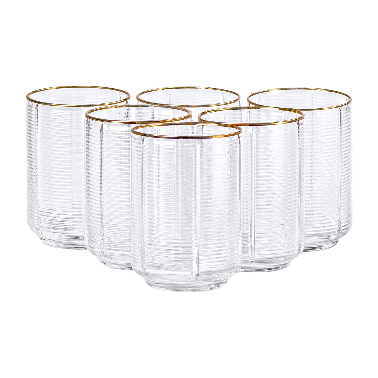 Набір з 6 склянок, 450 мл, для лимонаду, води, соку та коктейлів HP-16-11 - Зображення 1