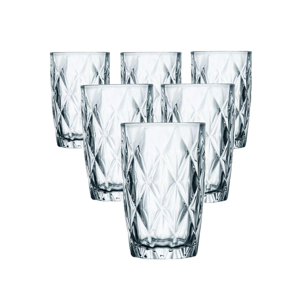 Набір склянок для напоїв 6 шт. з товстого скла 400 мл склянки для холодних напоїв HP-YH-63 - Зображення 1