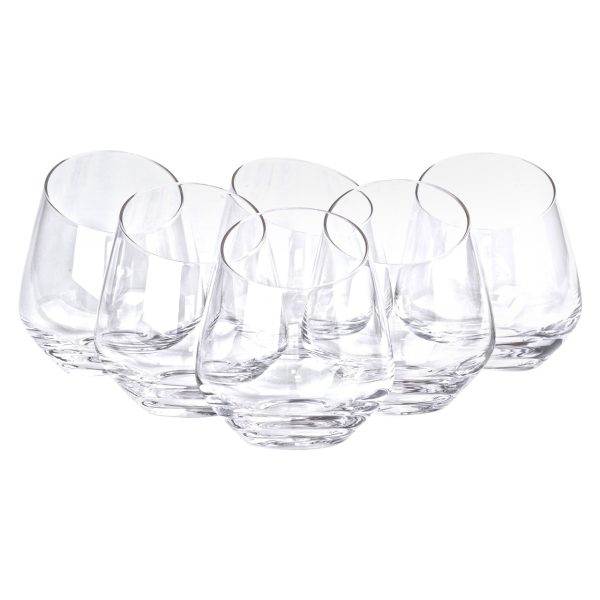 Набір із 6 склянок для віскі, 450 мл, товсте дно HP-16-21