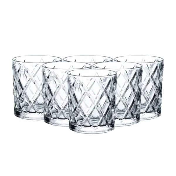 Склянки для віскі Rocks, набір з 6 штук 300 (мл), Old Fashion HP1608