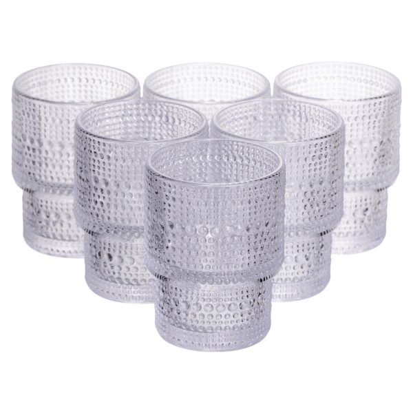 Набір скляних склянок 6 (шт) 200 (мл) для лимонадів, соку, води, коктейлів з товстого скла HP-19-178-1