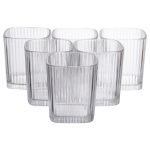 Набір склянок 6 (шт) 250 (мл) для лимонадів, соку, води, коктейлів Прозорий HP-19-AY-2