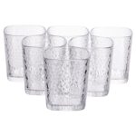 Набір склянок 6 (шт) 250 (мл) для лимонадів, соку, води, коктейлів Прозорий HP-19-AY-1