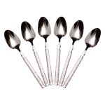 Набір столових ложок 6 штук з нержавіючої сталі 21 (см) Срібло HP-8-33