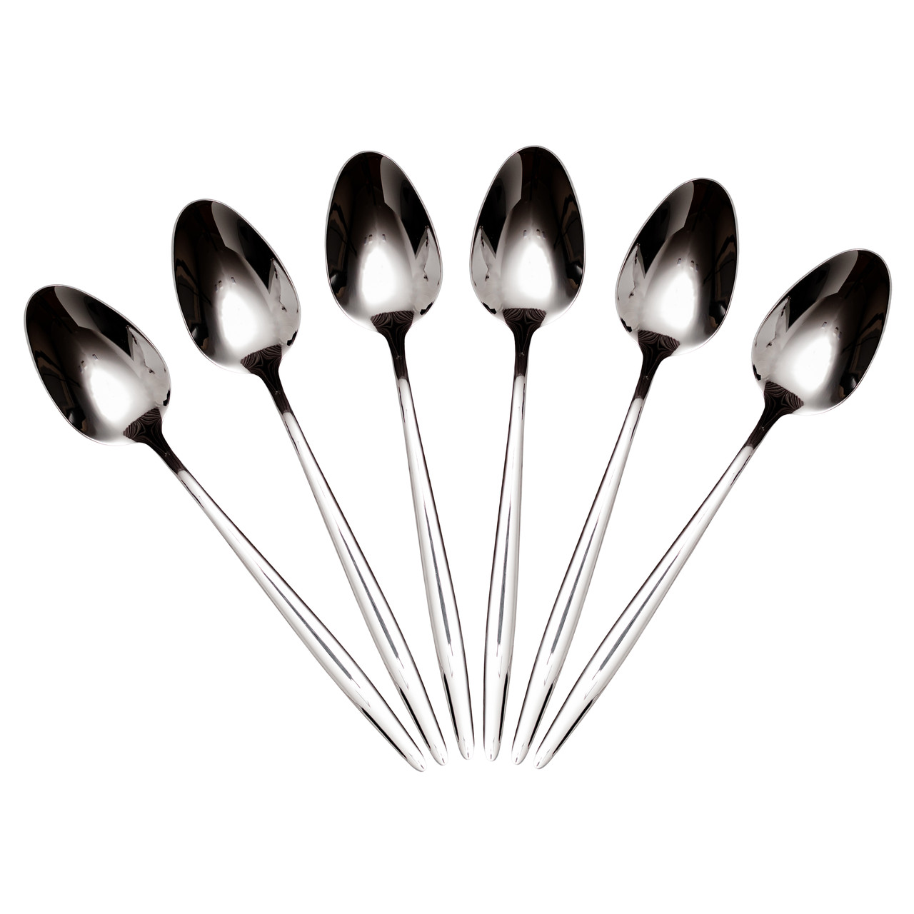 Набір столових ложок 6 штук нержавіючої сталі 21 (см) Срібло HP-8-27 - Зображення 1