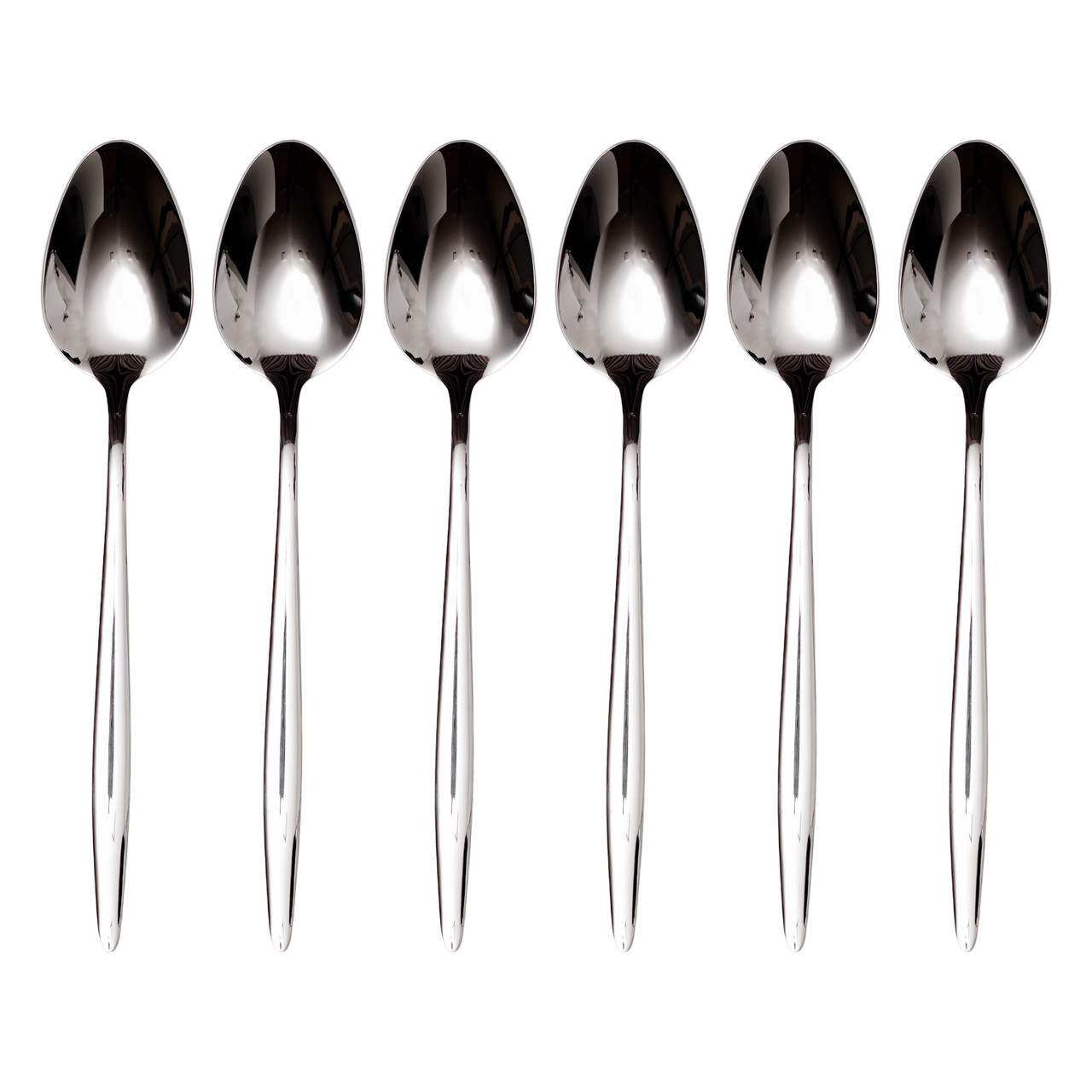 Набір столових ложок 6 штук нержавіючої сталі 21 (см) Срібло HP-8-27 - Зображення 2