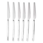 Набір столових ножів 6 штук з нержавіючої сталі 23 (см) Срібло HP-8-26 - Зображення 2