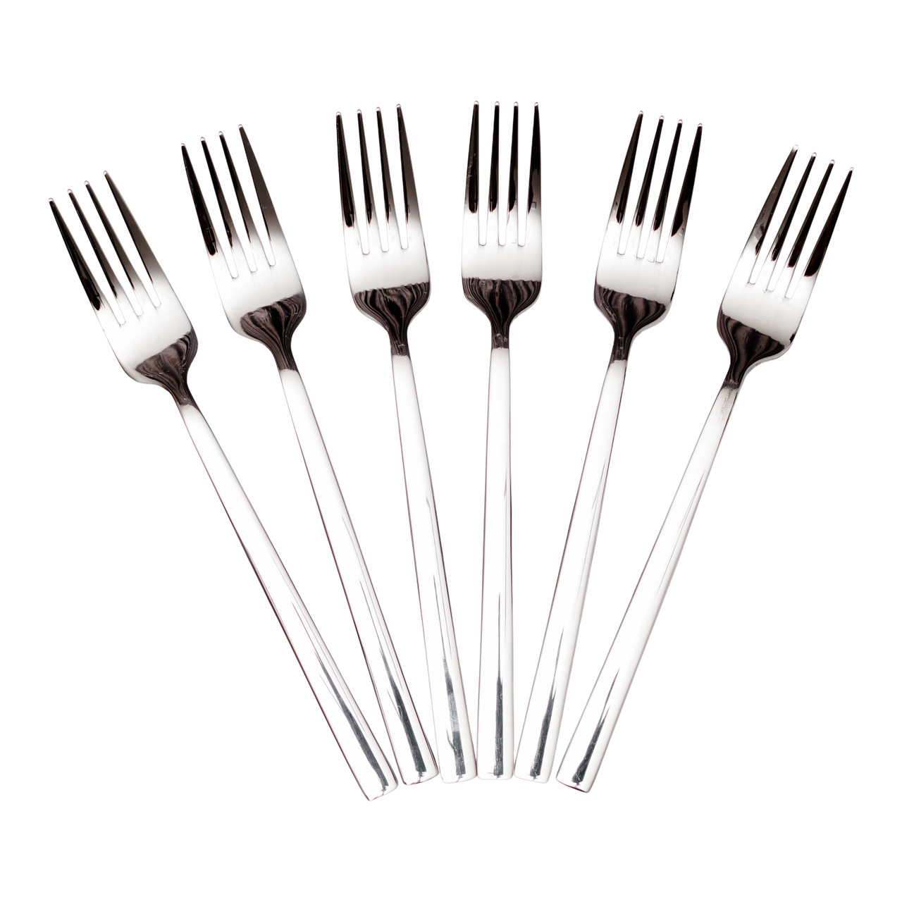 Набір столових виделок 6 штук з нержавіючої сталі 20.5 (см) Срібло HP-8-23 - Зображення 1
