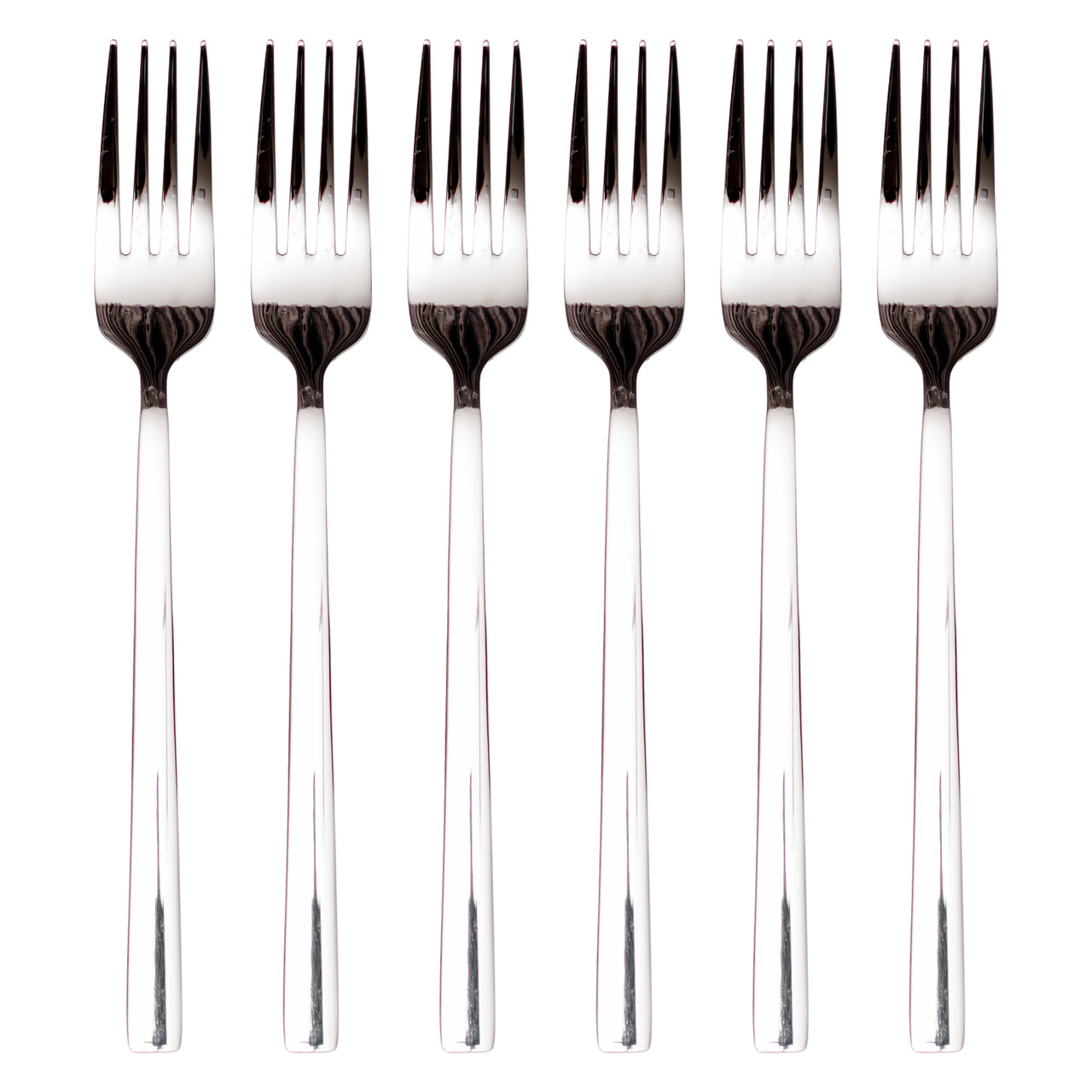 Набір столових виделок 6 штук з нержавіючої сталі 20.5 (см) Срібло HP-8-23 - Зображення 2