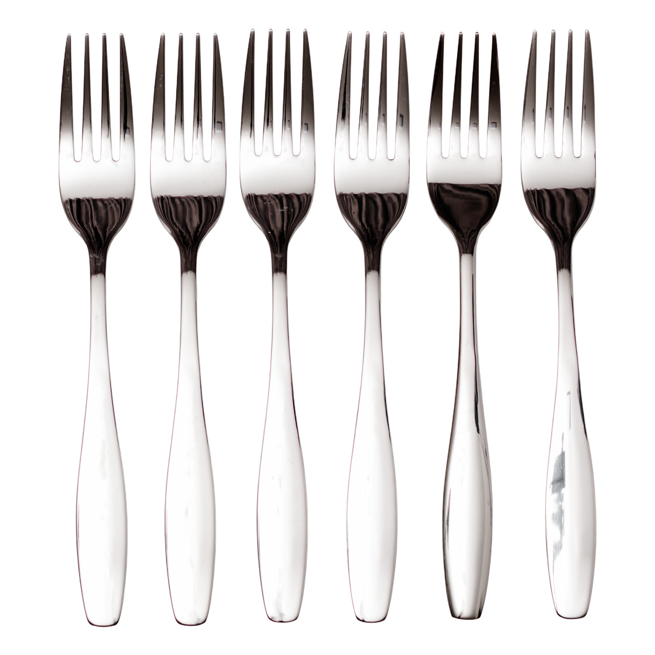 Набір столових виделок 6 штук з нержавіючої сталі 20 (см) Срібло HP-8-18 - Зображення 2