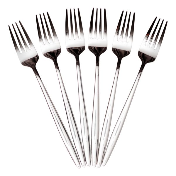 Набір столових виделок 6 штук виделки кухонні з нержавіючої сталі 21 (см) Срібло HP-8-28
