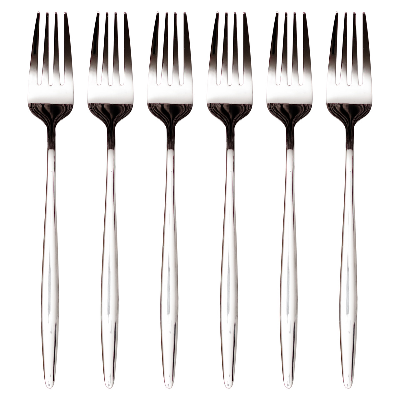 Набір столових виделок 6 штук виделки кухонні з нержавіючої сталі 21 (см) Срібло HP-8-28 - Зображення 2