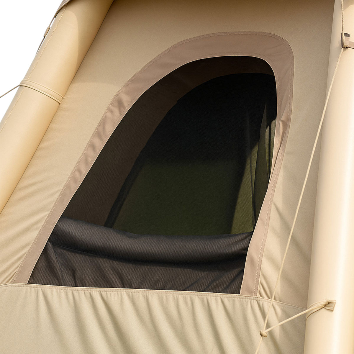 Надувний 3-місний намет 230×230×150 (см) для туризму та риболовлі намет з надувним каркасом Бежевий LU-021 - Зображення 2