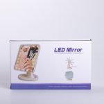 Настільне дзеркало з підсвічуванням 22 LED для макіяжу 21х16 см прямокутне на ніжці USB Біле HP-10-4AW - Зображення 7