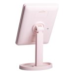Настільне дзеркало з підсвічуванням 22 LED для макіяжу 21х16 см прямокутне на ніжці USB Рожеве HP-10-4AP - Зображення 3
